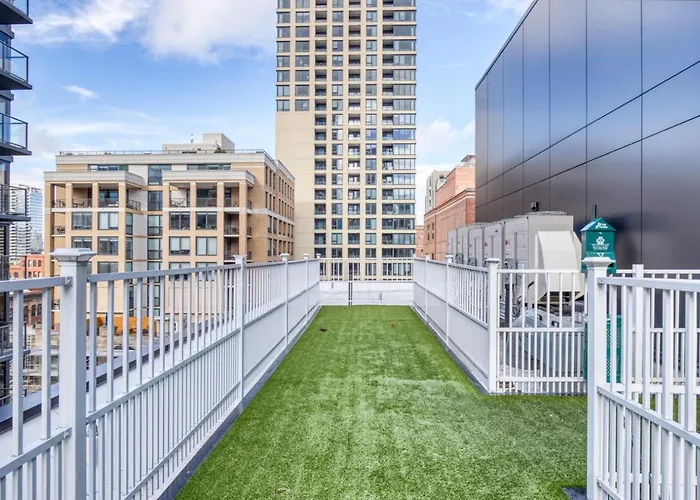 Apartamento River North 1br W Gym Lounge Roof Nr Riverwalk Chi-900 Chicago