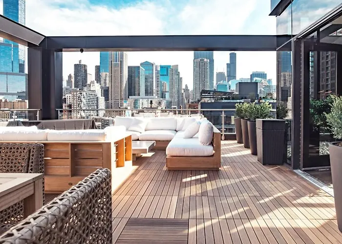 River North 1br W Gym Lounge Roof Nr Riverwalk Chi-900 *