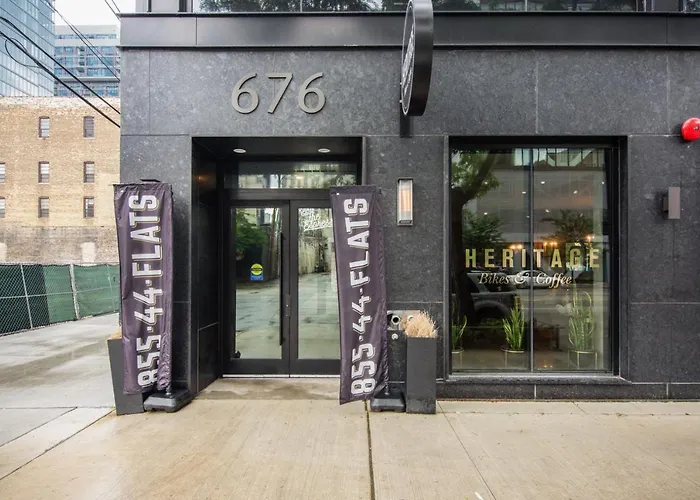 Apartamento River North 1br W Gym Lounge Roof Nr Riverwalk Chi-900 Chicago