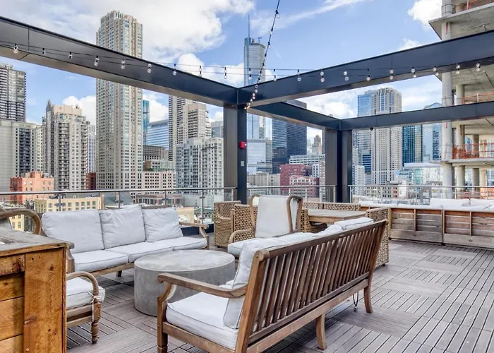 River North 1br W Gym Lounge Roof Nr Riverwalk Chi-900 *